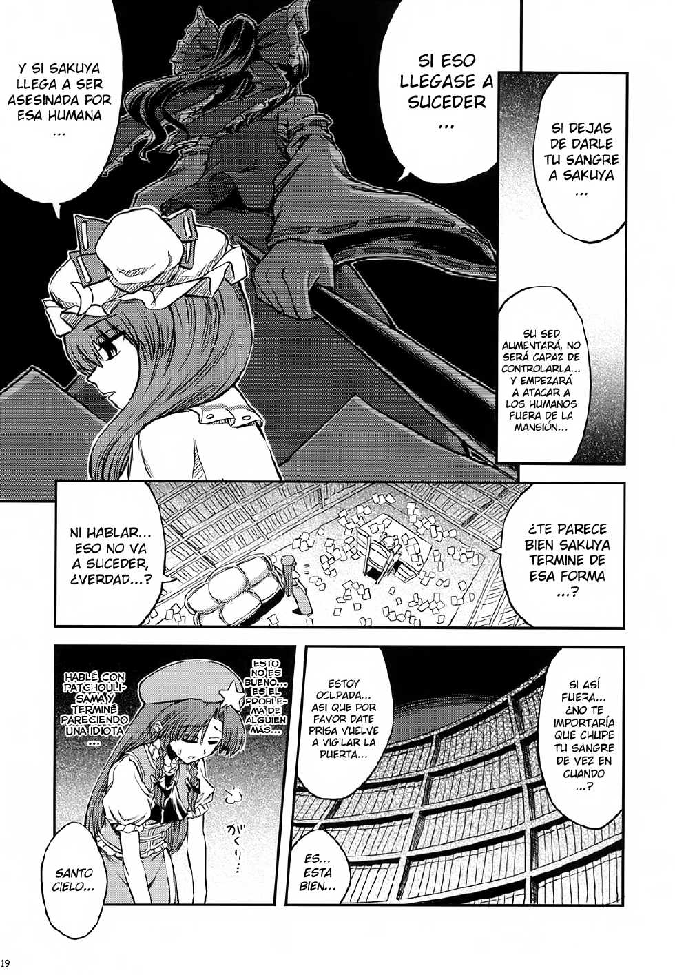 (SC41) [VISIONNERZ (Miyamoto Ryuuichi)] Maid to Chi no Unmei Tokei -Lunatic- (Touhou Project) [Spanish] [Ichi no Fansub] - Page 22