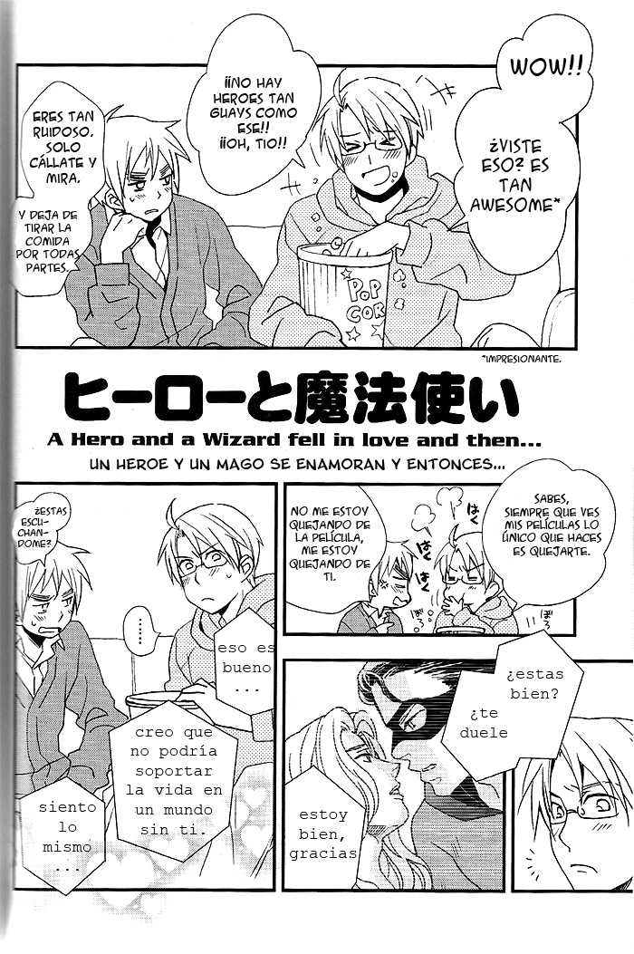(C77) [Hobby Hobby (Iwaki Soyogo)] Hero to Mahoutsukai (Hetalia: Axis Powers	) [Spanish] - Page 5