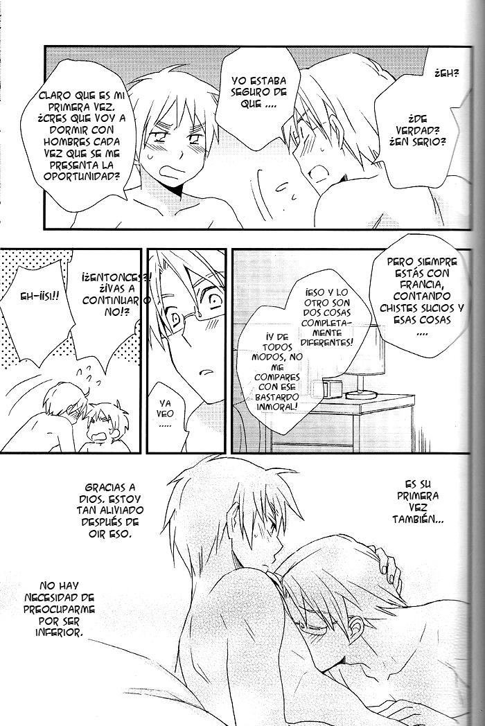 (C77) [Hobby Hobby (Iwaki Soyogo)] Hero to Mahoutsukai (Hetalia: Axis Powers	) [Spanish] - Page 40