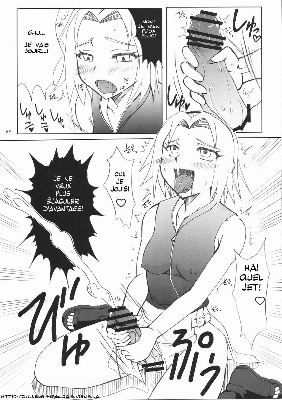 (Futaket 5) [Hijouguchi (TEI-OH-K-TAKAMURO)] Futanari Kokoro Tenshin (Naruto) [French] - Page 5