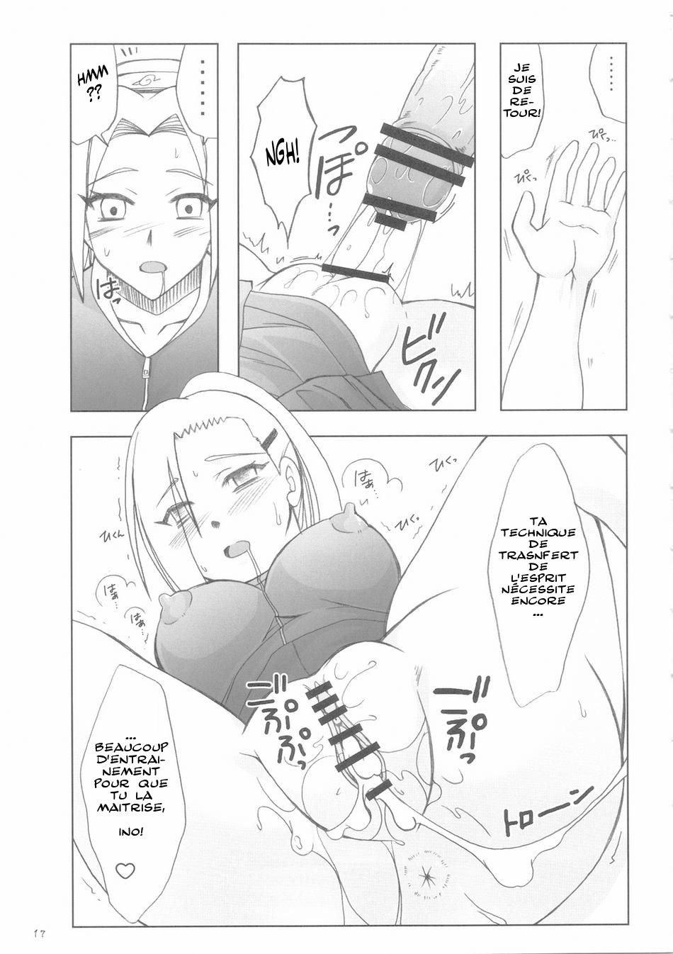 (Futaket 5) [Hijouguchi (TEI-OH-K-TAKAMURO)] Futanari Kokoro Tenshin (Naruto) [French] - Page 17