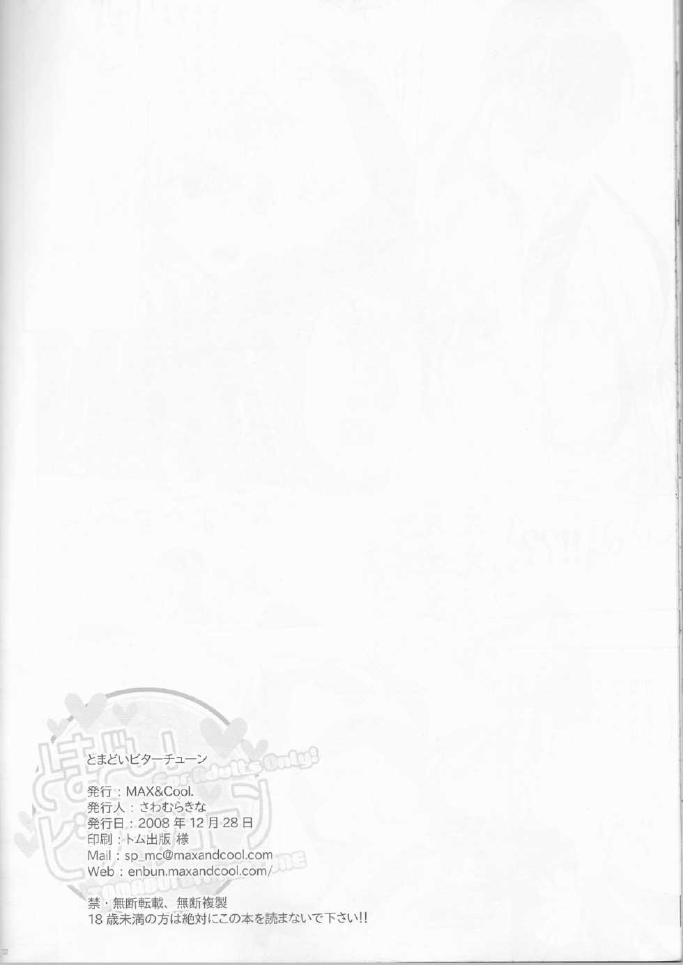 (C75) [MAX&COOL. (Sawamura Kina)] Tomadoi Bitter Tune (CODE GEASS: Lelouch of the Rebellion) - Page 21