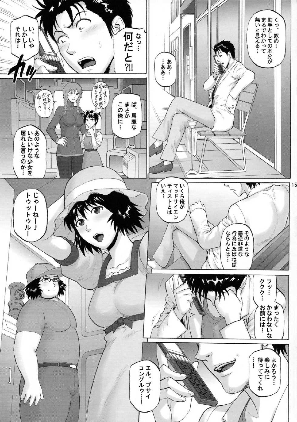(C85) [Bakuretsu Fuusen (Denkichi)] Kyousha Initsu no Homeostasis (Steins;Gate) - Page 15