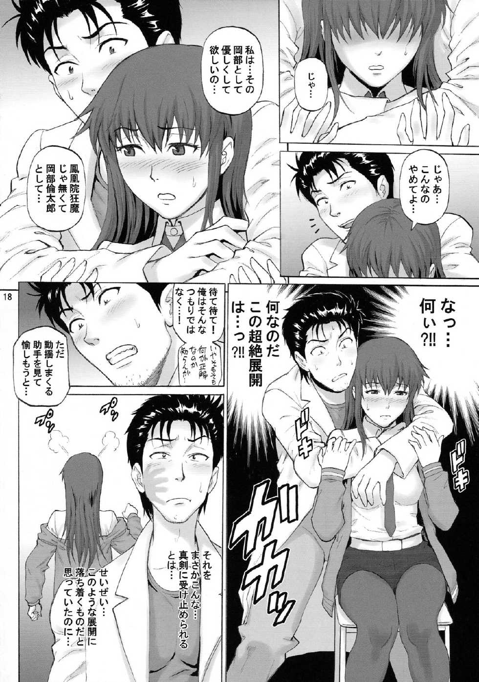 (C85) [Bakuretsu Fuusen (Denkichi)] Kyousha Initsu no Homeostasis (Steins;Gate) - Page 18