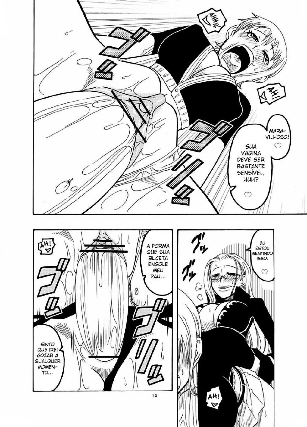 (C70) [ACID-HEAD (Murata.)] Nami no Ura Koukai Nisshi (One Piece) [Portuguese-BR] [Hunter Hentai] - Page 15