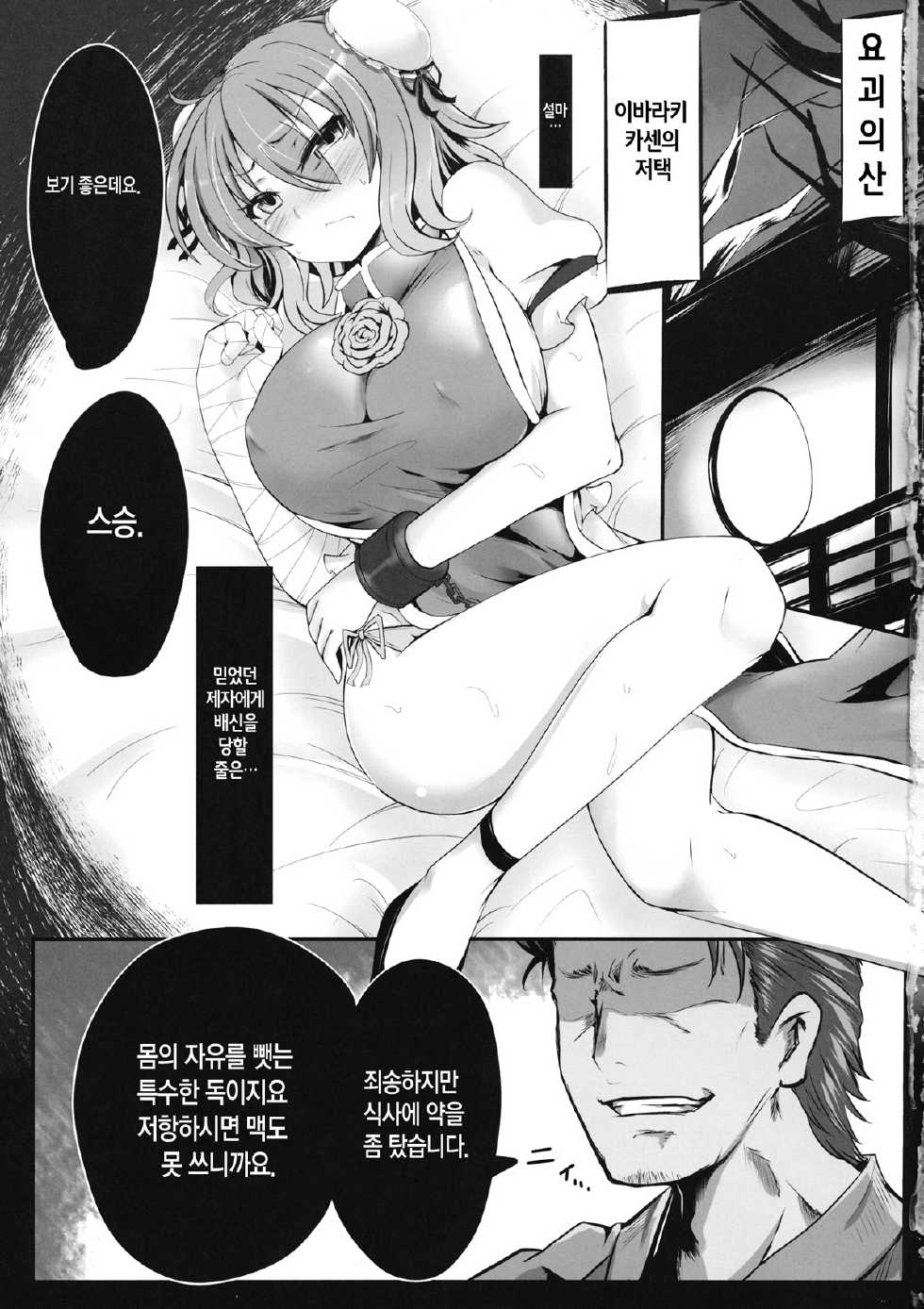 (C85) [Ato Nana Fun (Rindou, Roki)] Tougenkyou Engi | 도원향 염의 (Touhou Project) [Korean] [Team Mystic] - Page 2