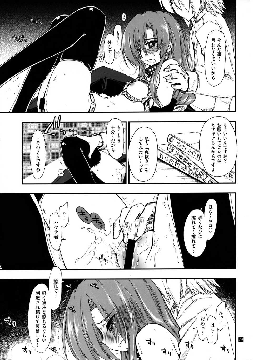 (C85) [Girigiri Nijiiro (Kamino Ryu-ya)] Hina to Hayate 1 (Hayate no Gotoku!) - Page 28
