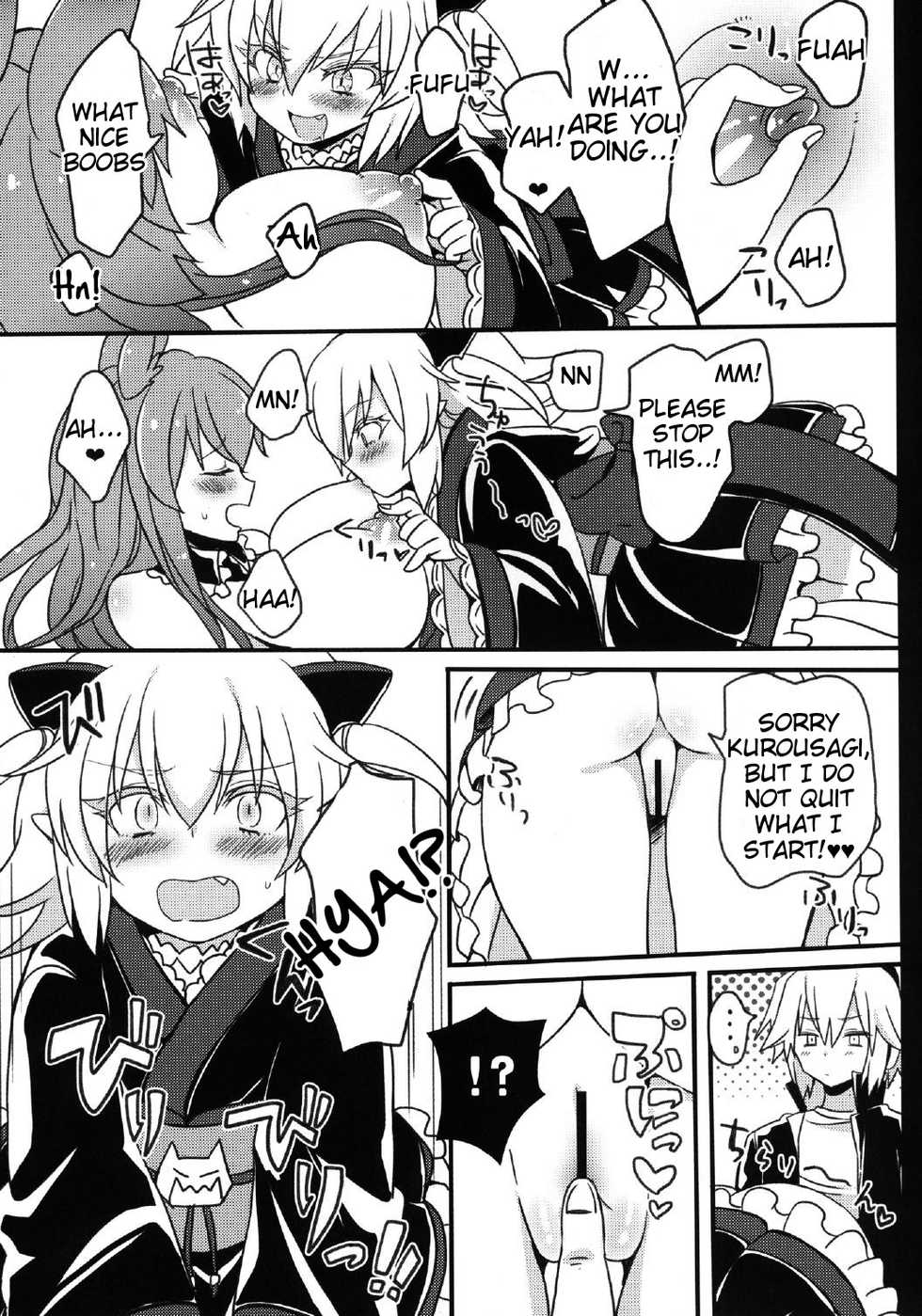 (SC58) [Cherry Bomb G (Akatsuki Kochi)] Kurousagi ga Mondaiji ni Okasare chau Sou Desu yo? (Mondaiji-tachi ga Isekai kara Kuru Sou Desu yo?) [English] [Tigoris Translates] - Page 13