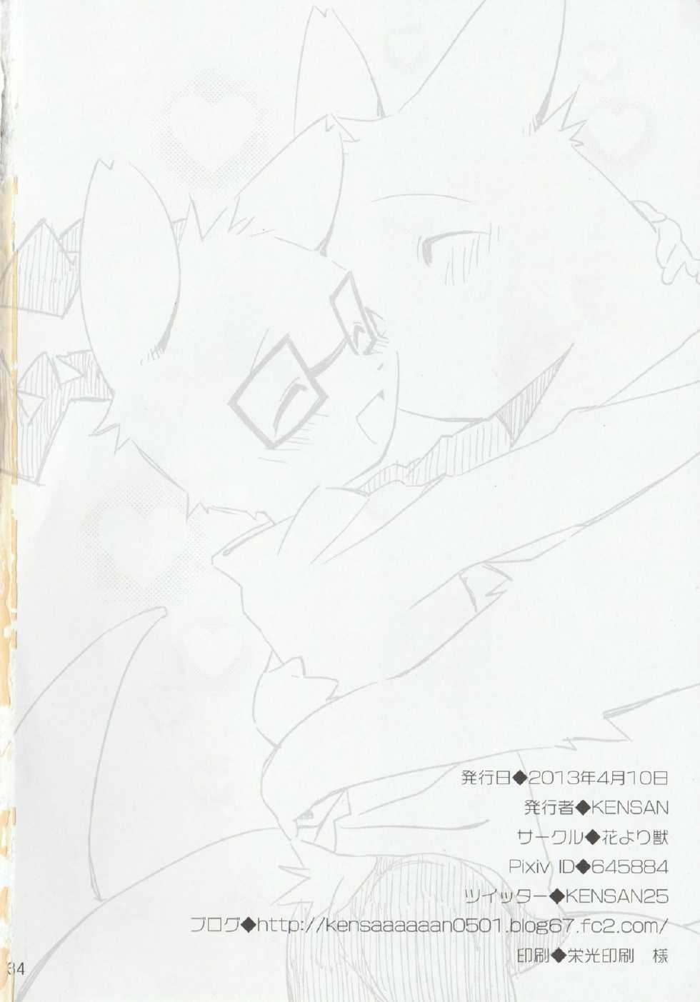 (Kemoket 2) [Hanayori Kemono (KENSAN)] NOTTE KAKUJIKA Umi (JanJan Notte Kangaroo	, Mascot Characters) - Page 33