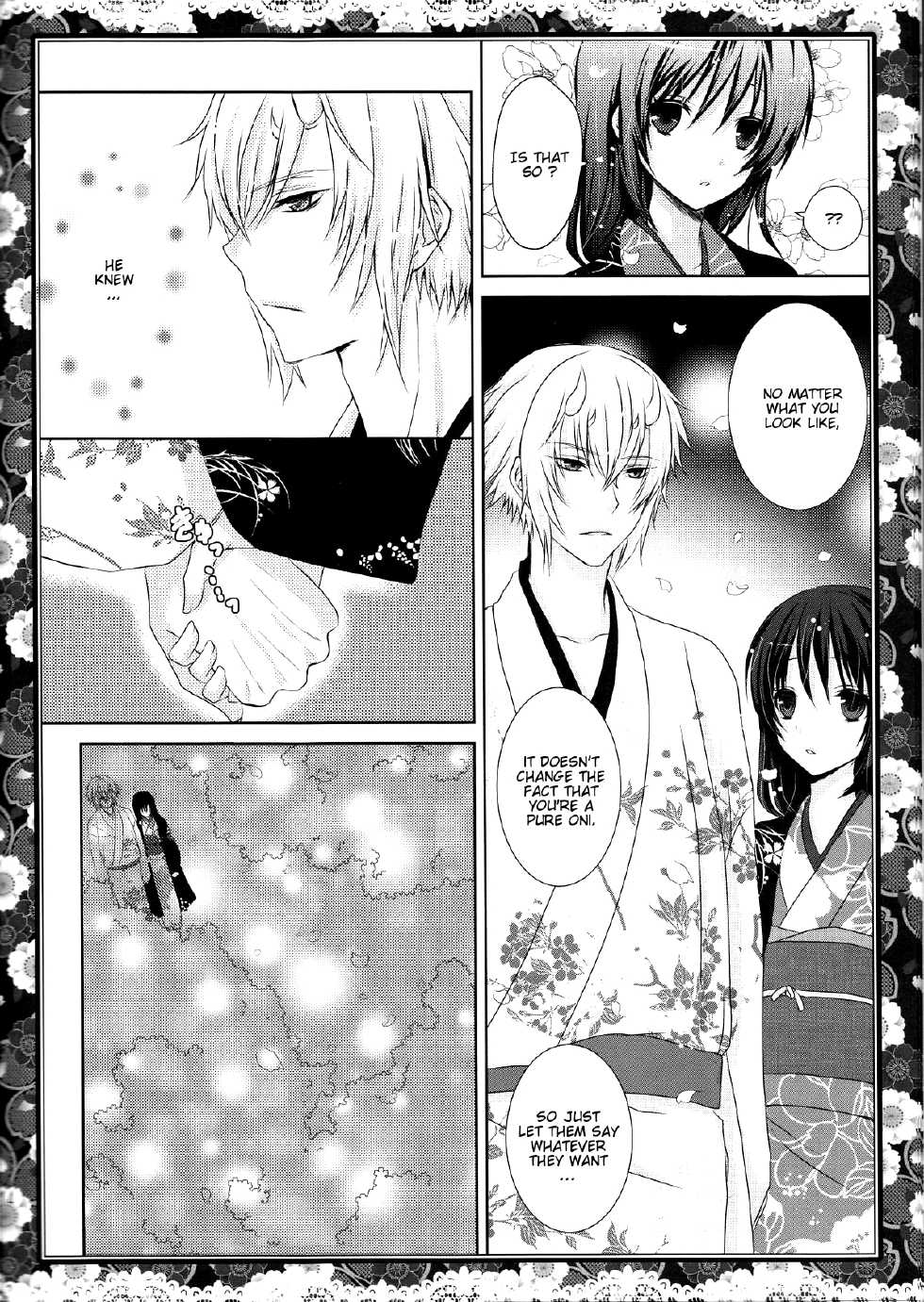 (ComiComi14) [Mitsu-iro Syrup (Kashou Uta)] Sakura Oni (Hakuouki) [English] [Marie] - Page 14