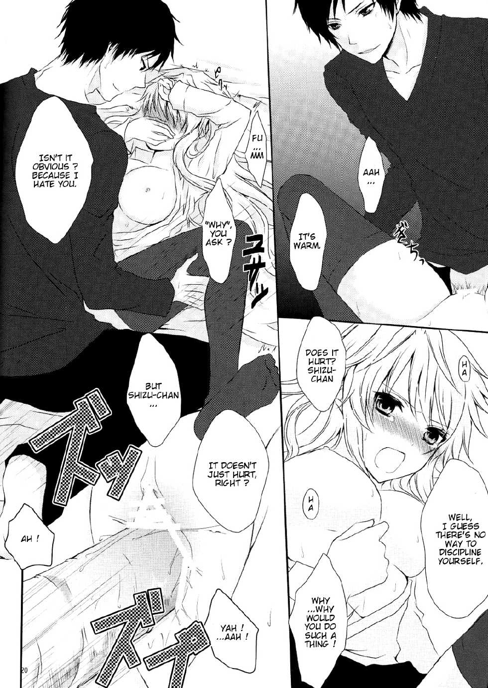 [Mitsu-iro Syrup (Kashou Uta)] Daikirai (Durarara!!) [English] [Marie] - Page 20
