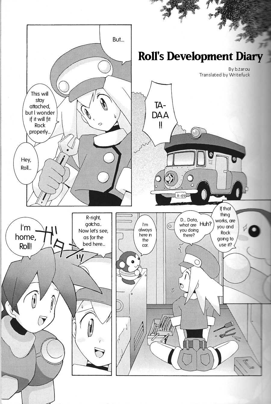 (CR21) [Bakuhatsu BRS. (B.Tarou)] Roll-chan no Kaihatsu Nikki | Roll's Development Diary (CAPSULE COMPUTER) (Rockman DASH) [English] [Writefuck] - Page 1