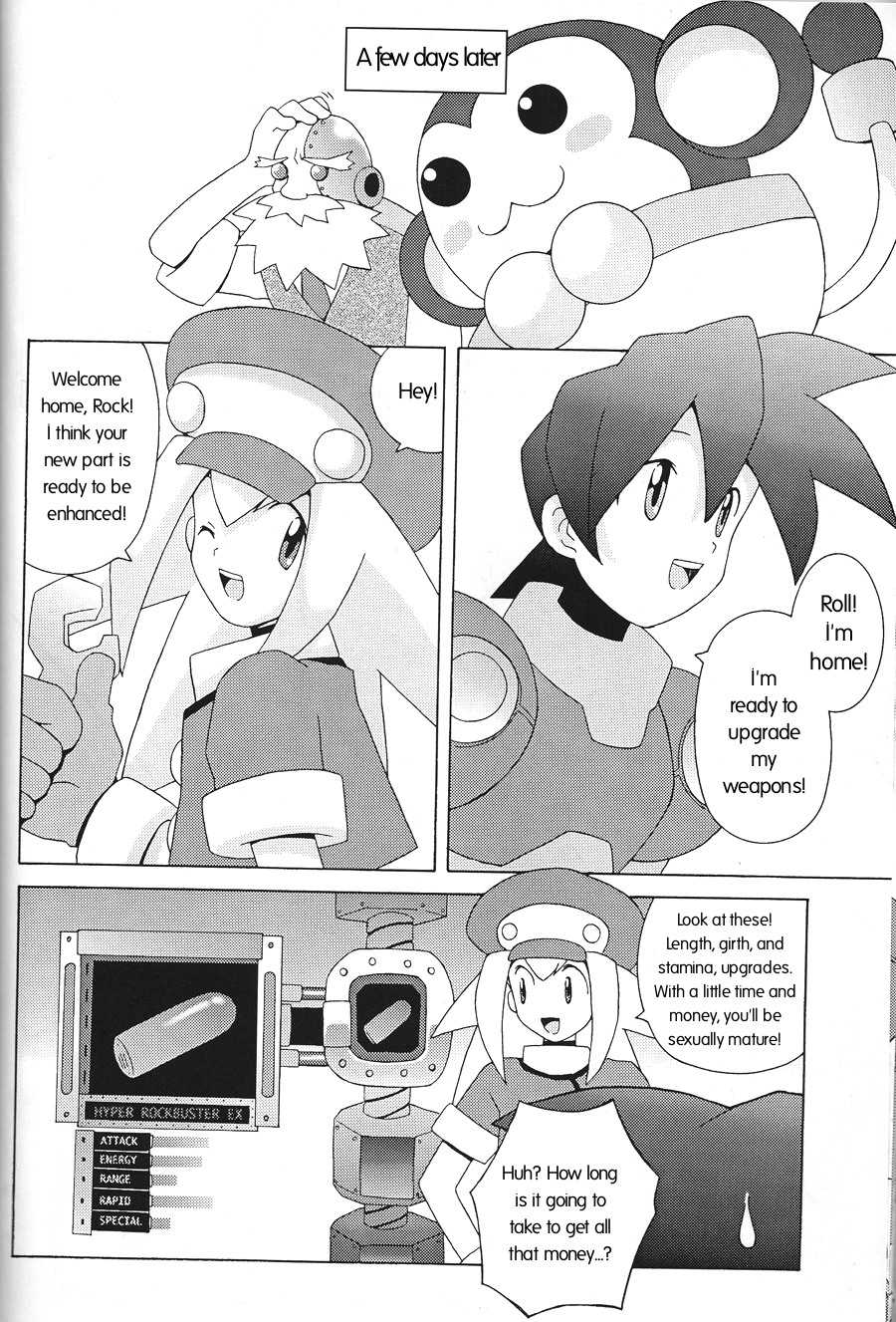 (CR21) [Bakuhatsu BRS. (B.Tarou)] Roll-chan no Kaihatsu Nikki | Roll's Development Diary (CAPSULE COMPUTER) (Rockman DASH) [English] [Writefuck] - Page 12