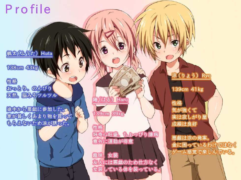 [Hinahara Yashiki (Hinahara Hajime)] Fukushuu Chikan Sharyou ~Otokonoko ni Yoru Chikan Enzai Higaisha no Kai~ - Page 14