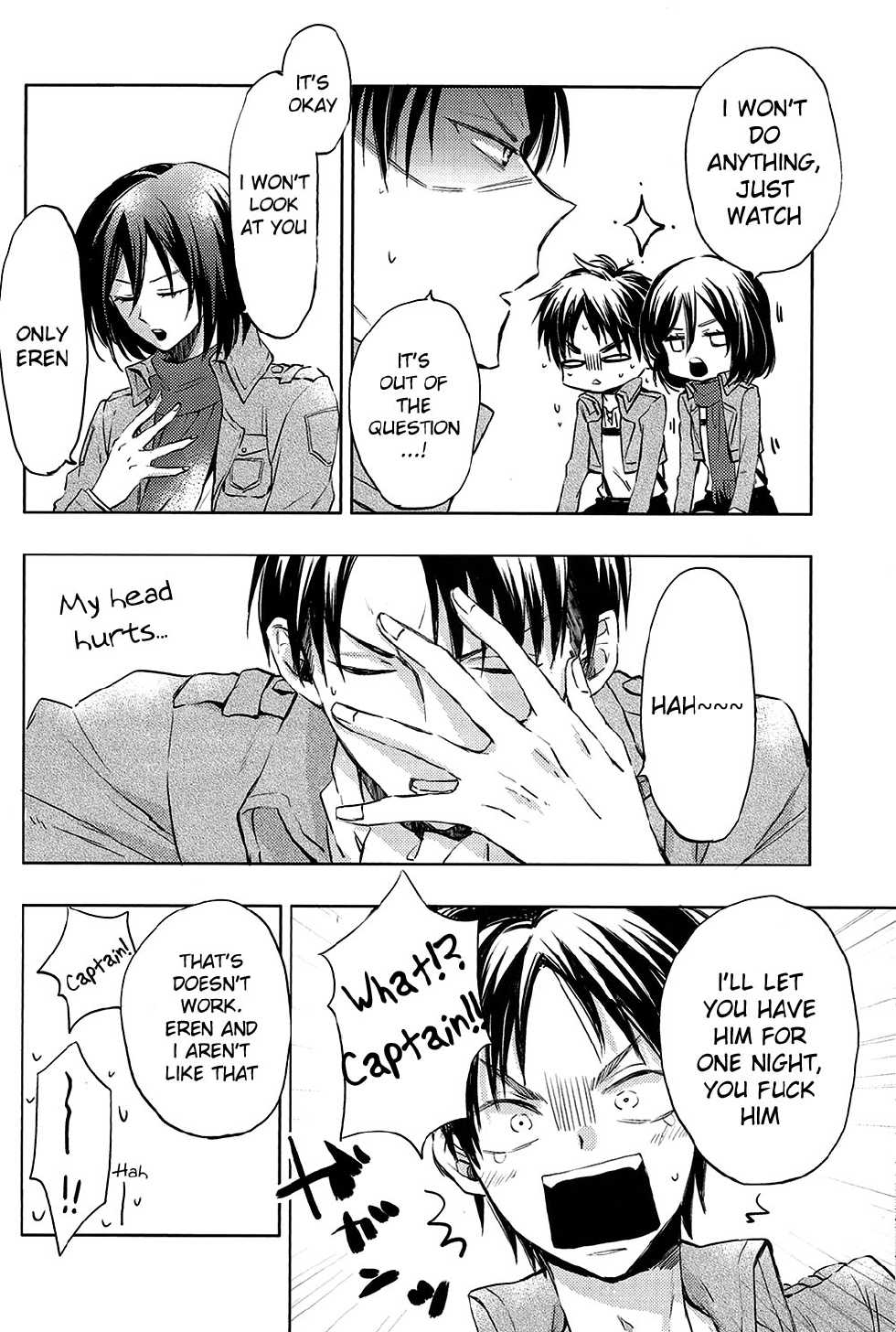 (Hekigai Chousa Haku) [Henachokopinkizu (Momoiro Peco)] Ryoute ni Saikyou (Shingeki no Kyojin) [English] [Moy Moe Scans] - Page 12