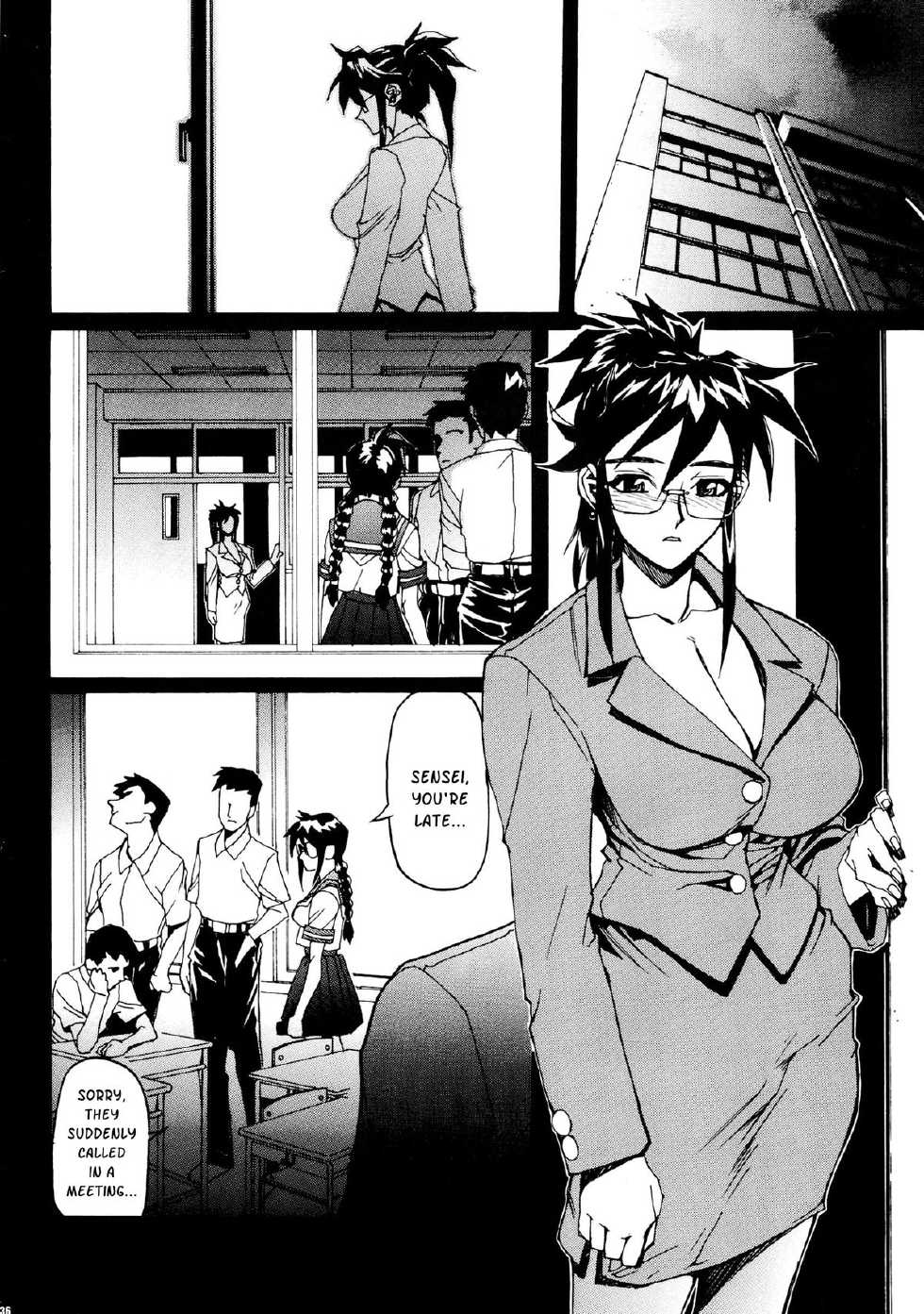 (C67) [NEWS (NeWMeN)] Sailor Fuku to Onna Kyoushi [English] [Kusanyagi] - Page 36