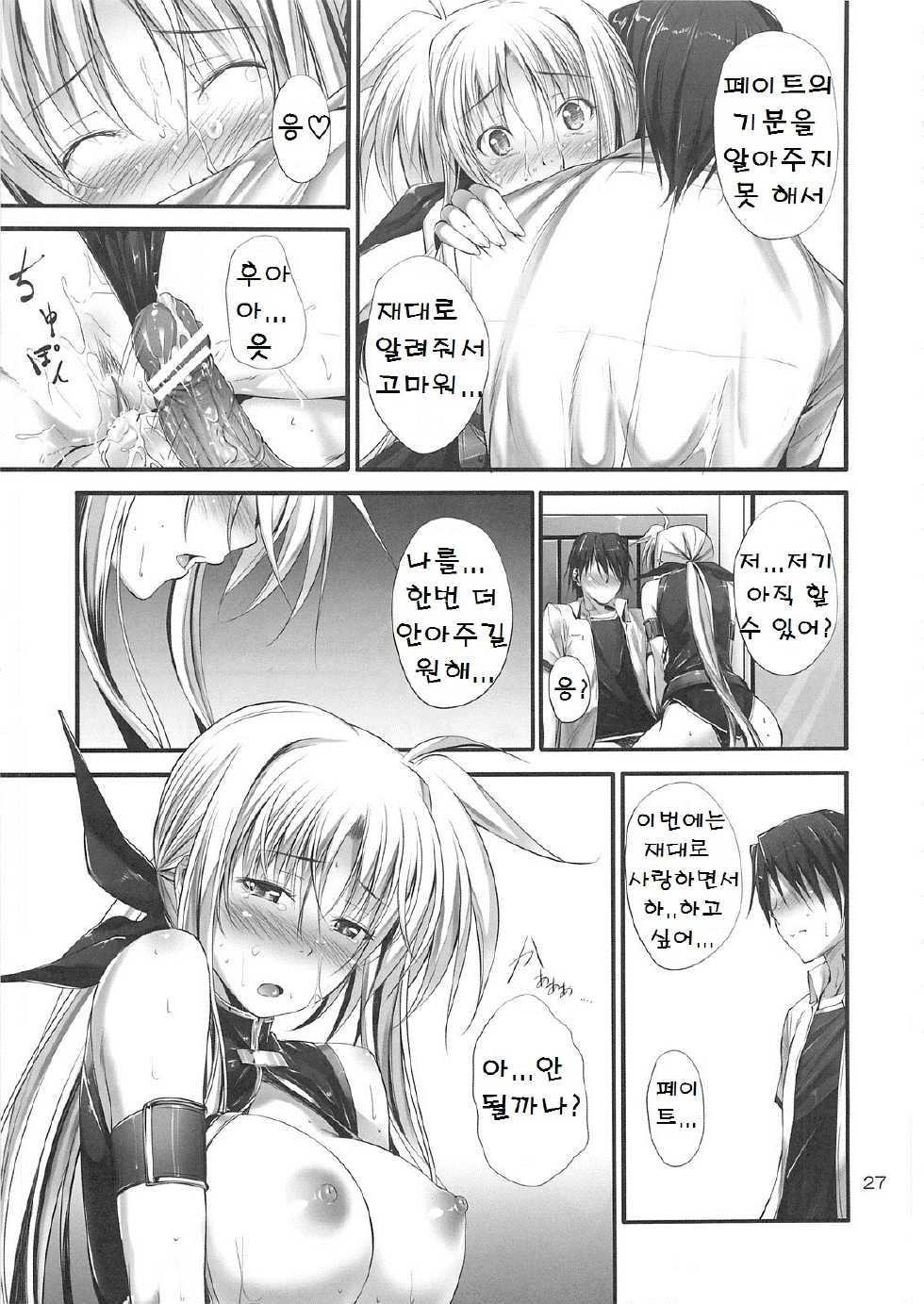 (C82) [IV VA SHIN (Mikuni Mizuki)] Home Sweet Home ～ Fate hen 3 ～ (Mahou Shoujo Lyrical Nanoha) [Korean] - Page 25