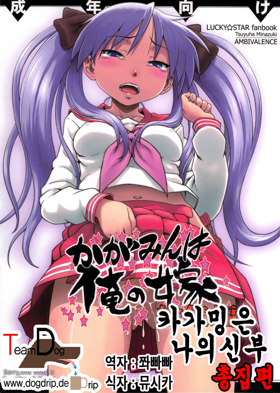 (C81) [AMBIVALENCE (Minazuki Tsuyuha)] Kagamin wa Ore no Yome Soushuuhen (Lucky Star) [Korean] [Team Dog Drip] [Incomplete] - Page 1