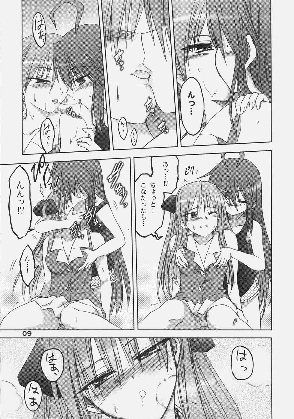 (C72) [OTAUT-R (Hidaka Sora, Sumeragi Hamao)] Kagami no Ashi no Ura (Lucky Star) - Page 8
