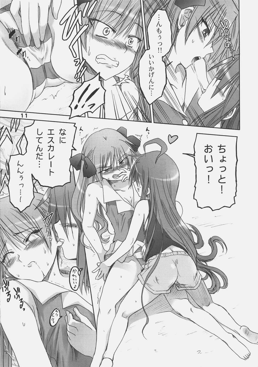 (C72) [OTAUT-R (Hidaka Sora, Sumeragi Hamao)] Kagami no Ashi no Ura (Lucky Star) - Page 10