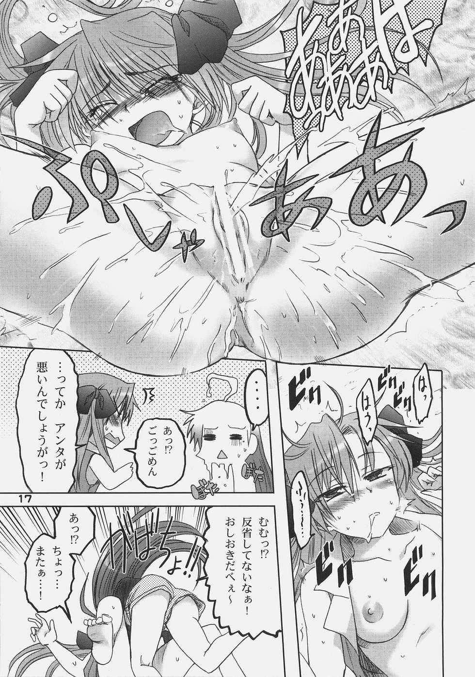 (C72) [OTAUT-R (Hidaka Sora, Sumeragi Hamao)] Kagami no Ashi no Ura (Lucky Star) - Page 16