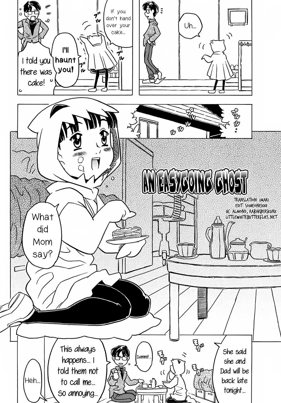 [Gorgeous Takarada] Nonbiri Obake | An Easygoing Ghost (Onii-chan Kuchu Kuchu Shisugidayo) [English] [Decensored] - Page 2