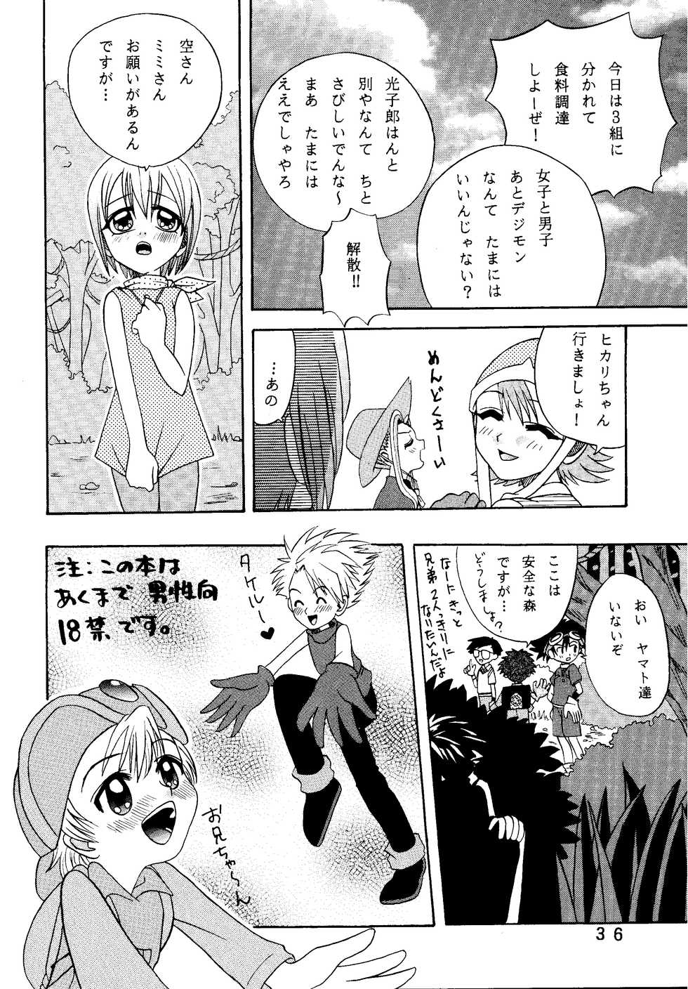 [Studio Tar (Kyouichirou, Shamon)] Yagami-san Uchi no, Katei no Jijou. (Digimon Adventure) [Digital] - Page 36