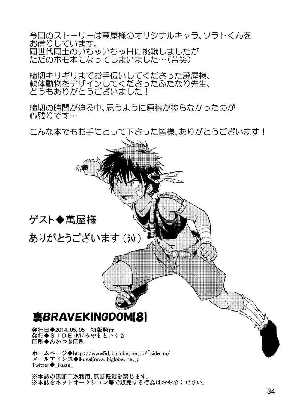 [Side:M (Miyamoto Ikusa)] Ura Brave Kingdom 8 - Page 33