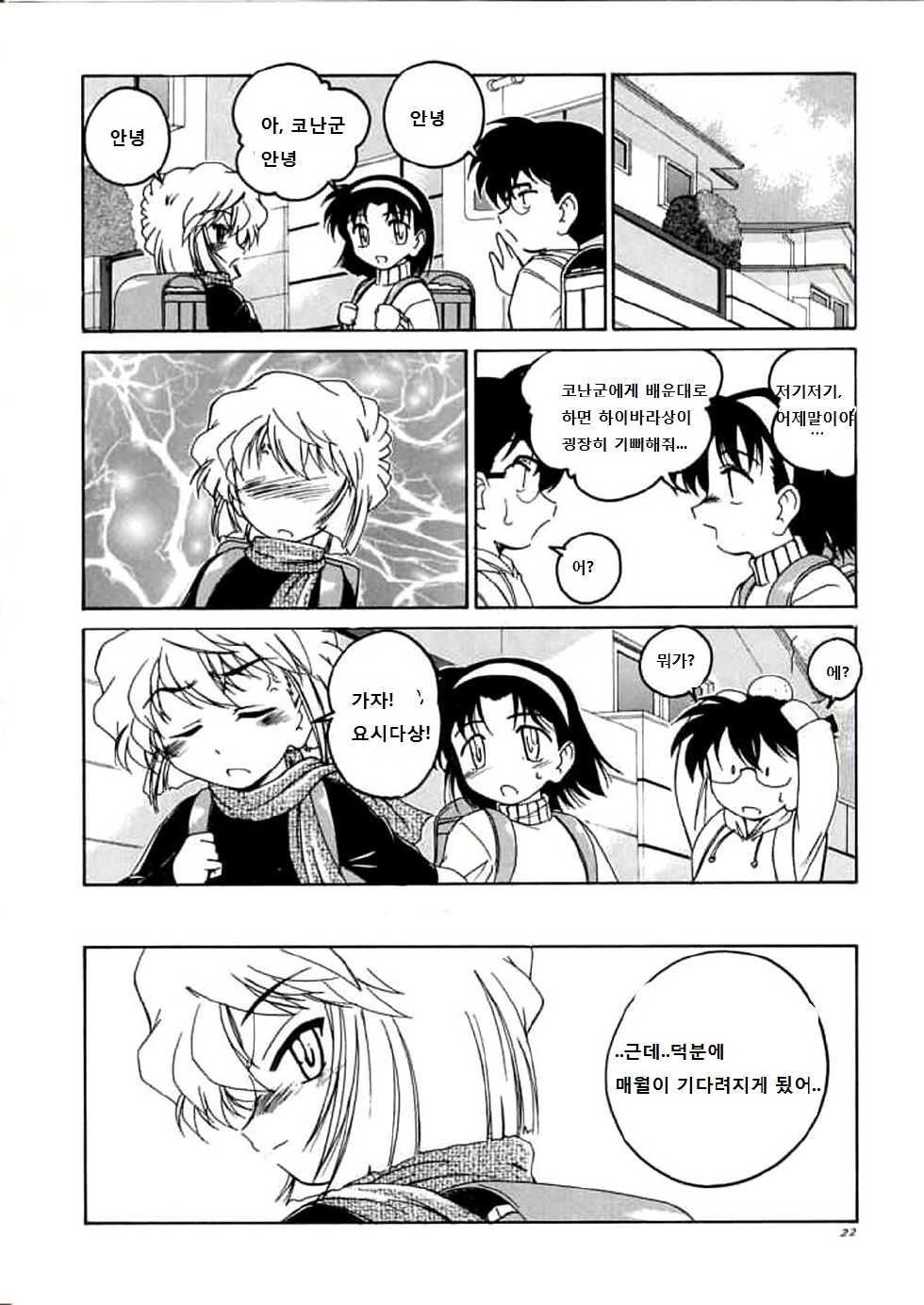 (C63) [Joshinzoku (Wanyanaguda)] Manga Sangyou Haikibutsu 06 (Detective Conan) [Korean] [G and Y] - Page 21