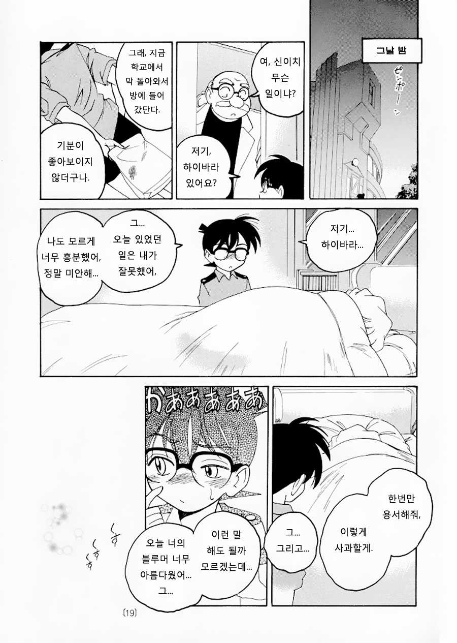 (C59) [Joshinzoku (Wanyanaguda)] Manga Sangyou Haikibutsu 02 (Detective Conan) [Korean] [G and Y] - Page 19