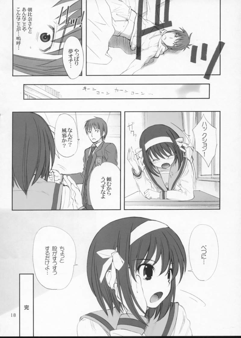 (C71) [Oh!saka Spirits (Aiyama Toshikazu, Ugeppa)] ROSEN RITTER (The Melancholy of Haruhi Suzumiya) - Page 18