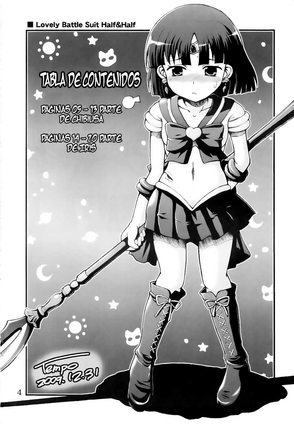 (C78) [Oboro & Tempo Gensui Dou (Tempo Gensui)] Lovely Battle Suit HALF & HALF (Bishoujo Senshi Sailor Moon, Sakura Taisen) [Spanish] [Ichi no Fansub] - Page 4
