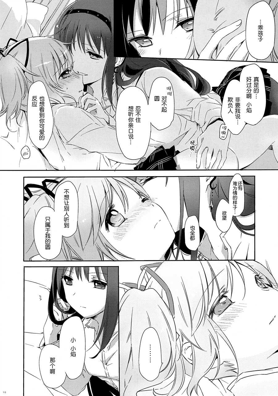(Mou Nanimo Kowakunai 14) [CITRON (Yamada Ako)] Himitsu no Hanashi o Kikitai Soudesu (Puella Magi Madoka Magica) [Chinese] [粉黑病栋汉化组] - Page 8