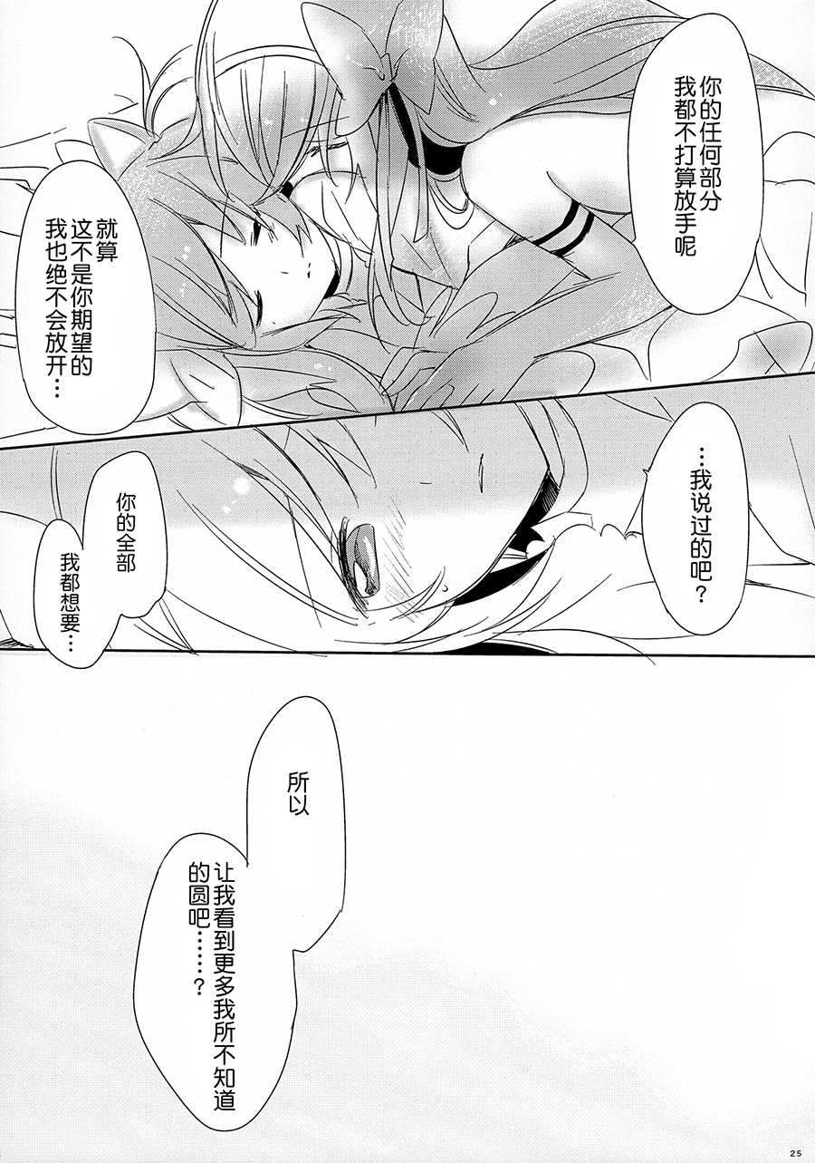 (Mou Nanimo Kowakunai 14) [CITRON (Yamada Ako)] Himitsu no Hanashi o Kikitai Soudesu (Puella Magi Madoka Magica) [Chinese] [粉黑病栋汉化组] - Page 23