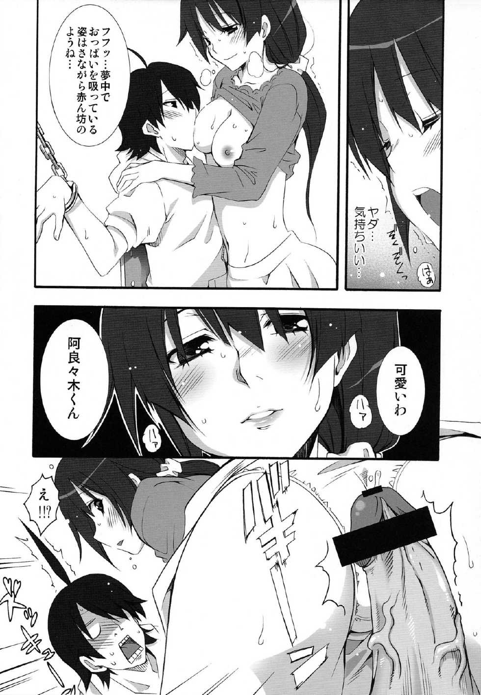 (COMIC1☆6) [MIX-ISM (Inui Sekihiko)] Naisho no ×××。 (Bakemonogatari) - Page 15