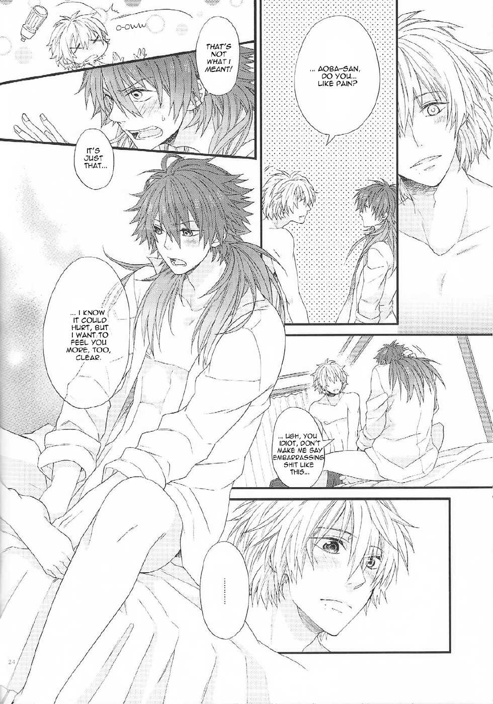 [Methyl Orange (Keizuki Suuri)] Zenshin Zenrei de Aishimasu (DRAMAtical Murder) [English] [Rhey] - Page 23