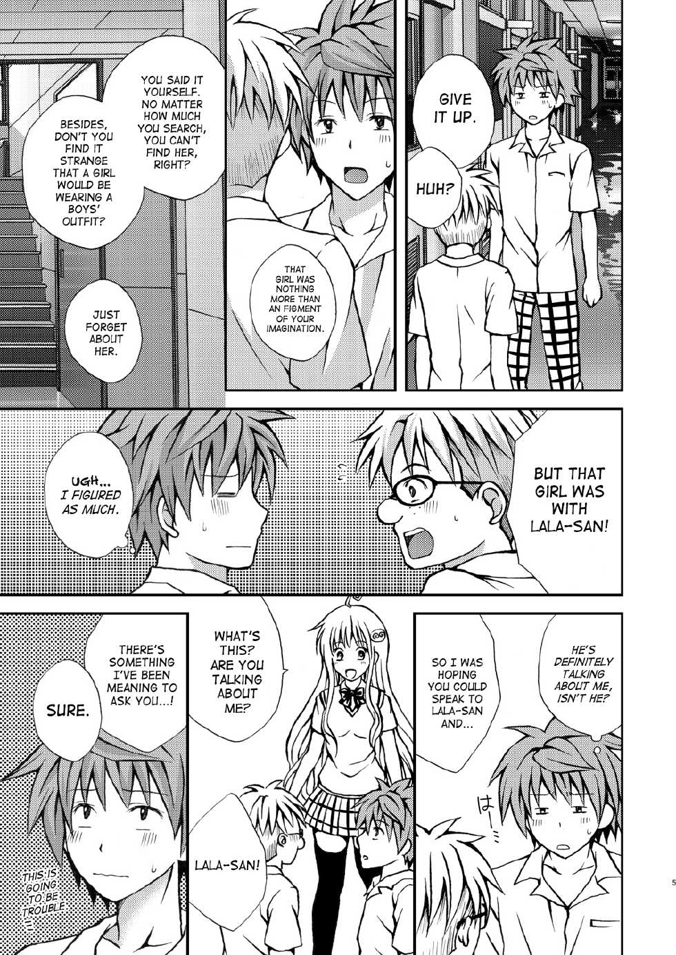 (C80) [Hyogetsu (Momonoki Fum)] Trans Trouble (To Love-Ru) [English] {SaHa} - Page 4