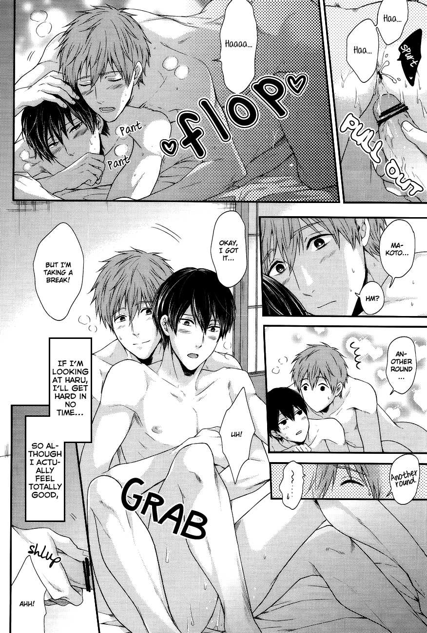 (Renai Free Style! Osaka Taikai) [Karaage of the Year (Karaage Muchio)] Haru-chan wa Shitagari Yokubari | Haru-chan is all eager and greedy♥ (Free!) [English] [Always Here Scans & Baka Dumb Aho Scans] - Page 23