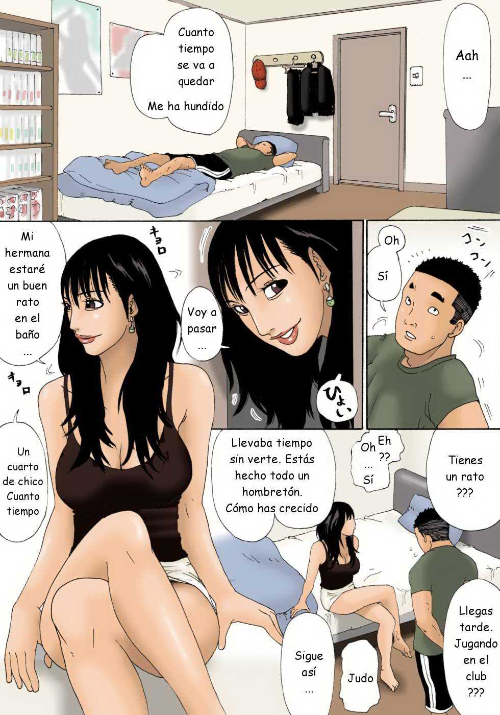[Kiyokawa Zaidan (Kiyokawa Nijiko)] Oba-chan ga Nuitageyou ka? | Quieres que la tita haga que te corras???? [Spanish] [joselillo] - Page 9