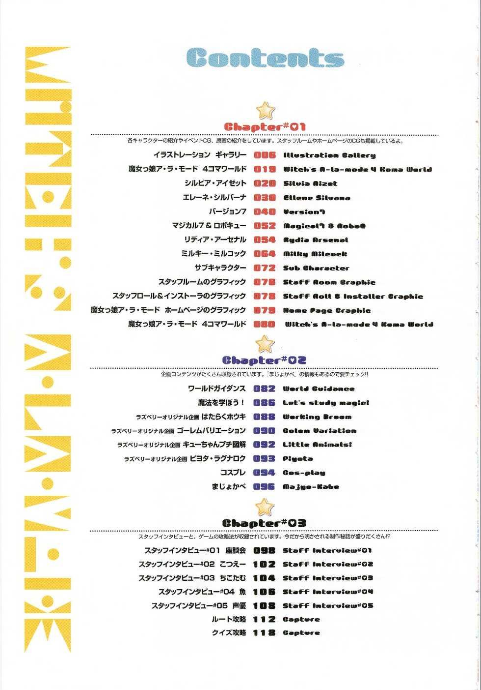 [F&C/FC01] Majokko A La Mode artbook - Page 4