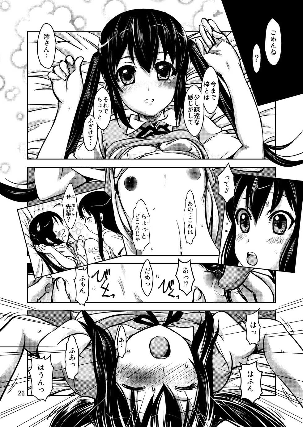 [Obsidian Order (Shoda Norihiro)] MIO x MEGU + AZUSA (K-ON!) [Digital] - Page 26