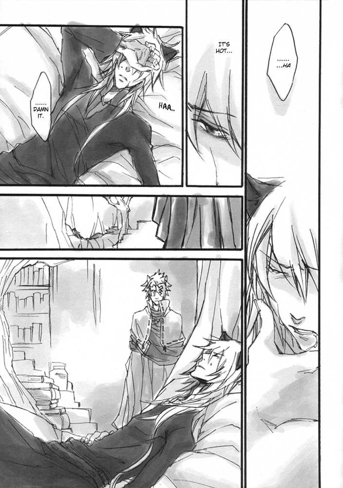 [DOG VILLE (Mitsumura)] Yoru ni Odoru Nemurenu Neko no, Sono | The Sleepless, Night-Dancing Cat, and His (Lamento -Beyond the Void-) [English] [Dagger] - Page 4