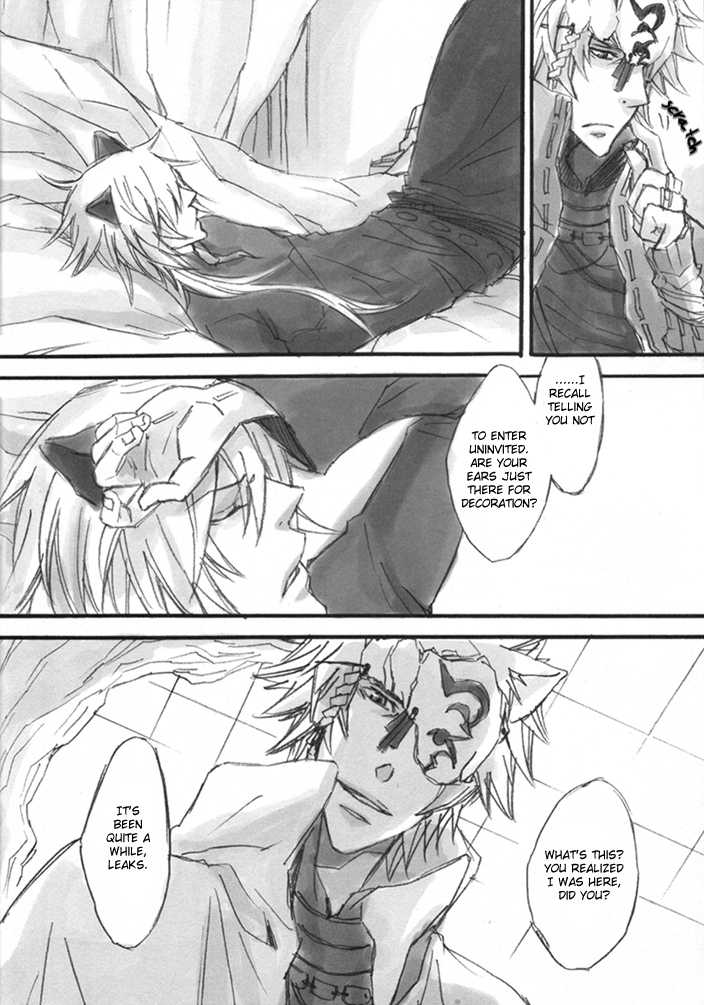 [DOG VILLE (Mitsumura)] Yoru ni Odoru Nemurenu Neko no, Sono | The Sleepless, Night-Dancing Cat, and His (Lamento -Beyond the Void-) [English] [Dagger] - Page 5