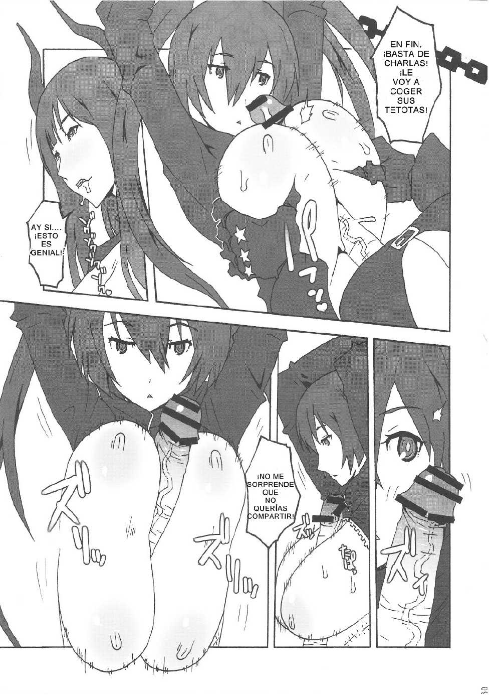 (C78) [VARIABLE? (Yukiguni Eringi)] Bukkake Paizuri Shooter (Black Rock Shooter) [Spanish] [Thunder★Kurono] - Page 8
