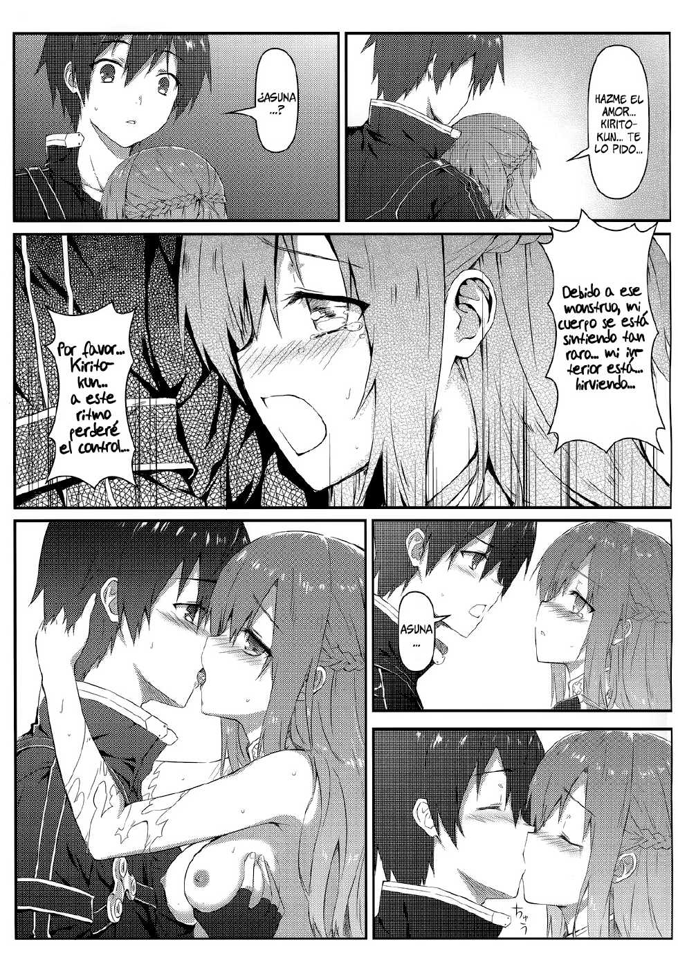 (C82) [Shadow Sorceress Communication Protocol (Hiten Onee-Ryuu)] Sugoku Amai Onegai (Sword Art Online) [Spanish] =HACHInF= - Page 7