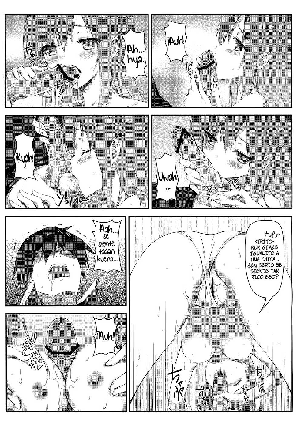 (C82) [Shadow Sorceress Communication Protocol (Hiten Onee-Ryuu)] Sugoku Amai Onegai (Sword Art Online) [Spanish] =HACHInF= - Page 9