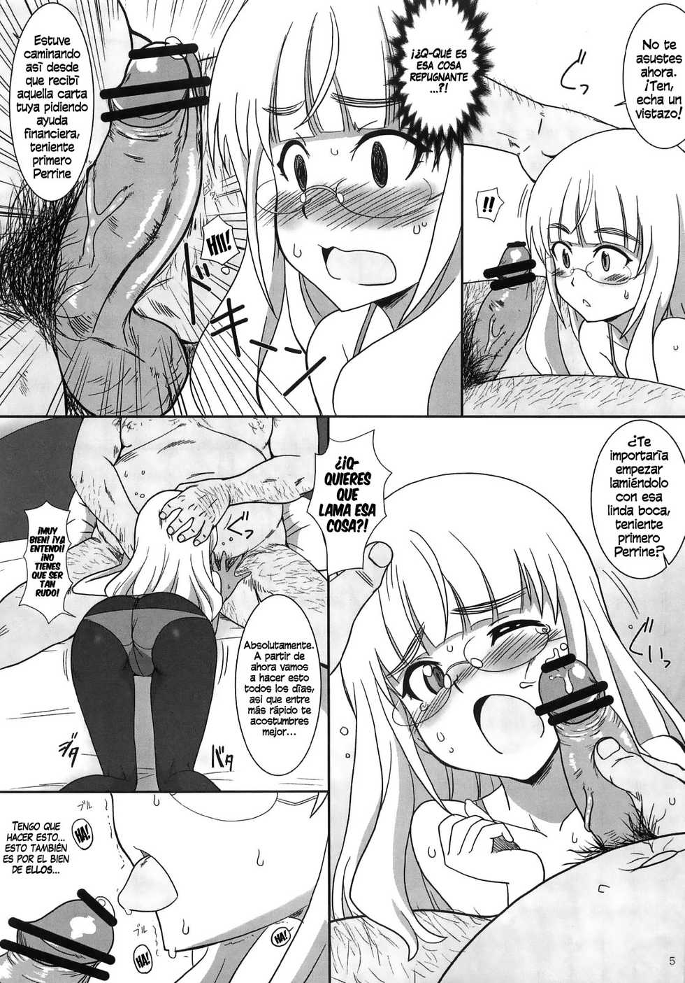 (C84) [Dashigara 100% (Minpei Ichigo)] Peri Inu (Strike Witches) [Spanish] [InF] - Page 5