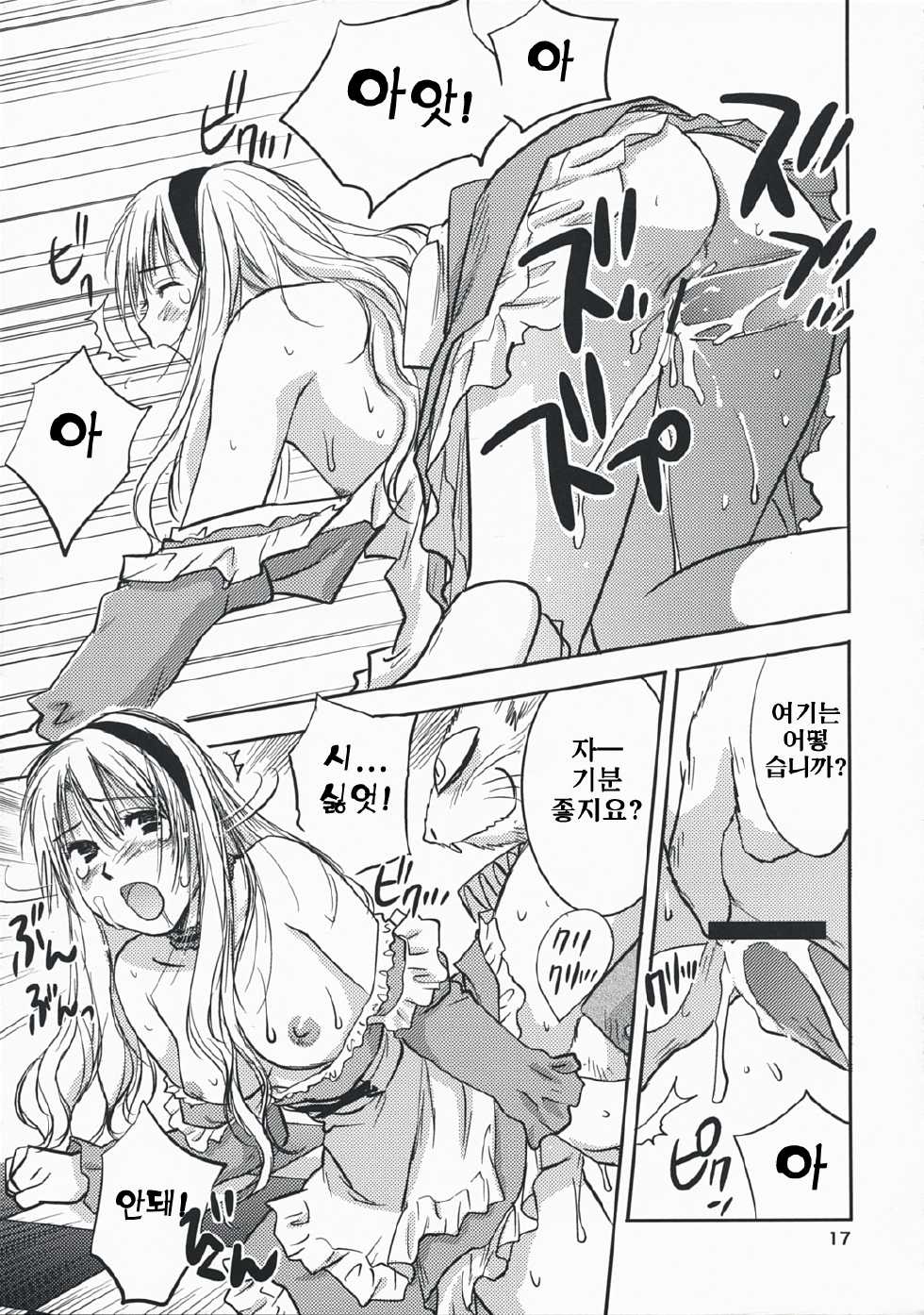 (C74) [RACK&PINION (Iogi Juichi)] Fushigi no Kuni no Alice | 이상한 나라의 앨리스 (Alice in Wonderland) [Korean] [팀☆면갤] - Page 16