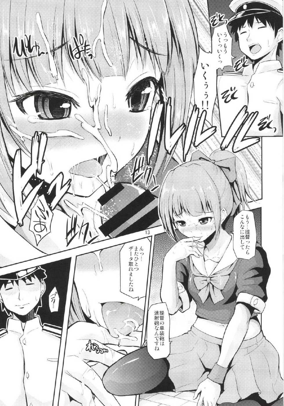 (COMIC1☆8) [Hoshimaki Project (Yano Toshinori)] Sekuhara Teitoku to Hisho Kan Yuubari-san ~Yasen Hen~ (Kantai Collection) - Page 13