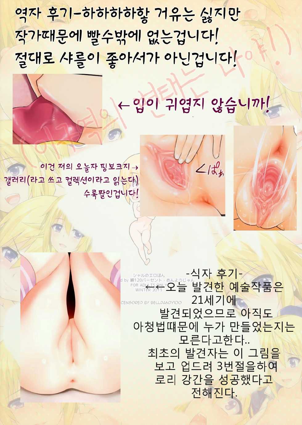 (C85) [Wata 120 Percent (Menyoujan)] Char no Ero Hon (IS <Infinite Stratos>) [Korean] [Team QB] [Decensored] - Page 16